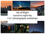 1 to 1 sunset to night sky
